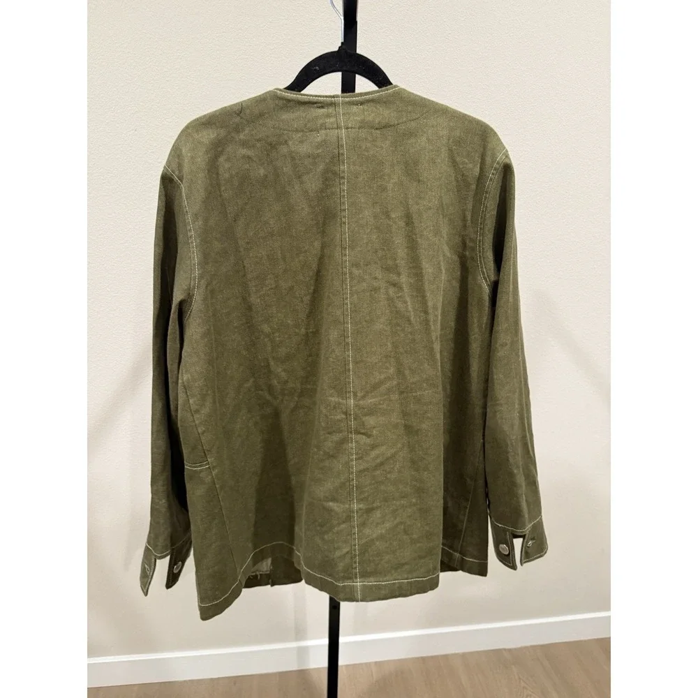 reifhaus clothing‎ The Marcel Jacket in moss denim Green Size M